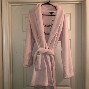 Light Pink Victoria Secret Plush Robe